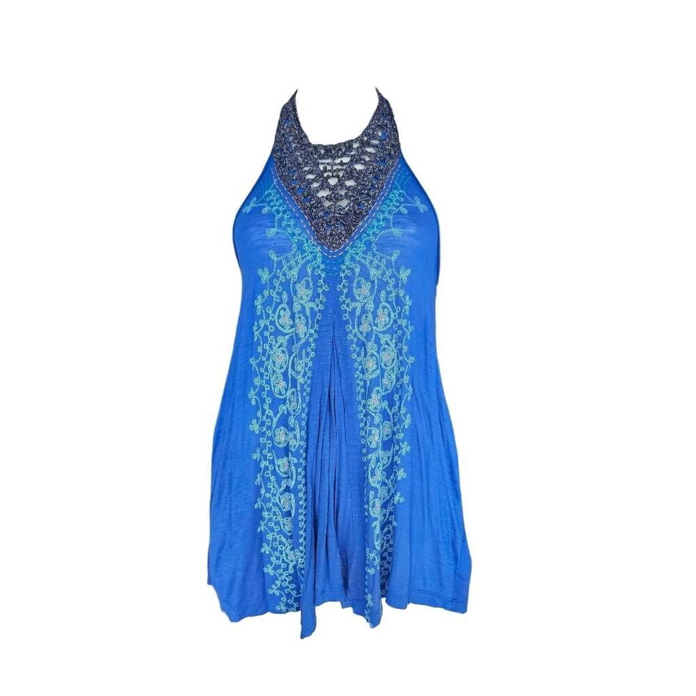 free people crochet halter top